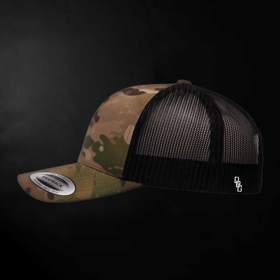 DBG Logo Leather Patch Multi-Cam Hat