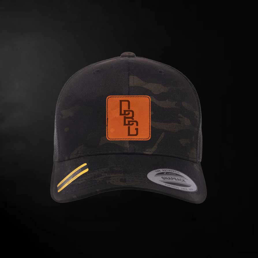 DBG Logo Leather Patch Multi-Cam Black Hat